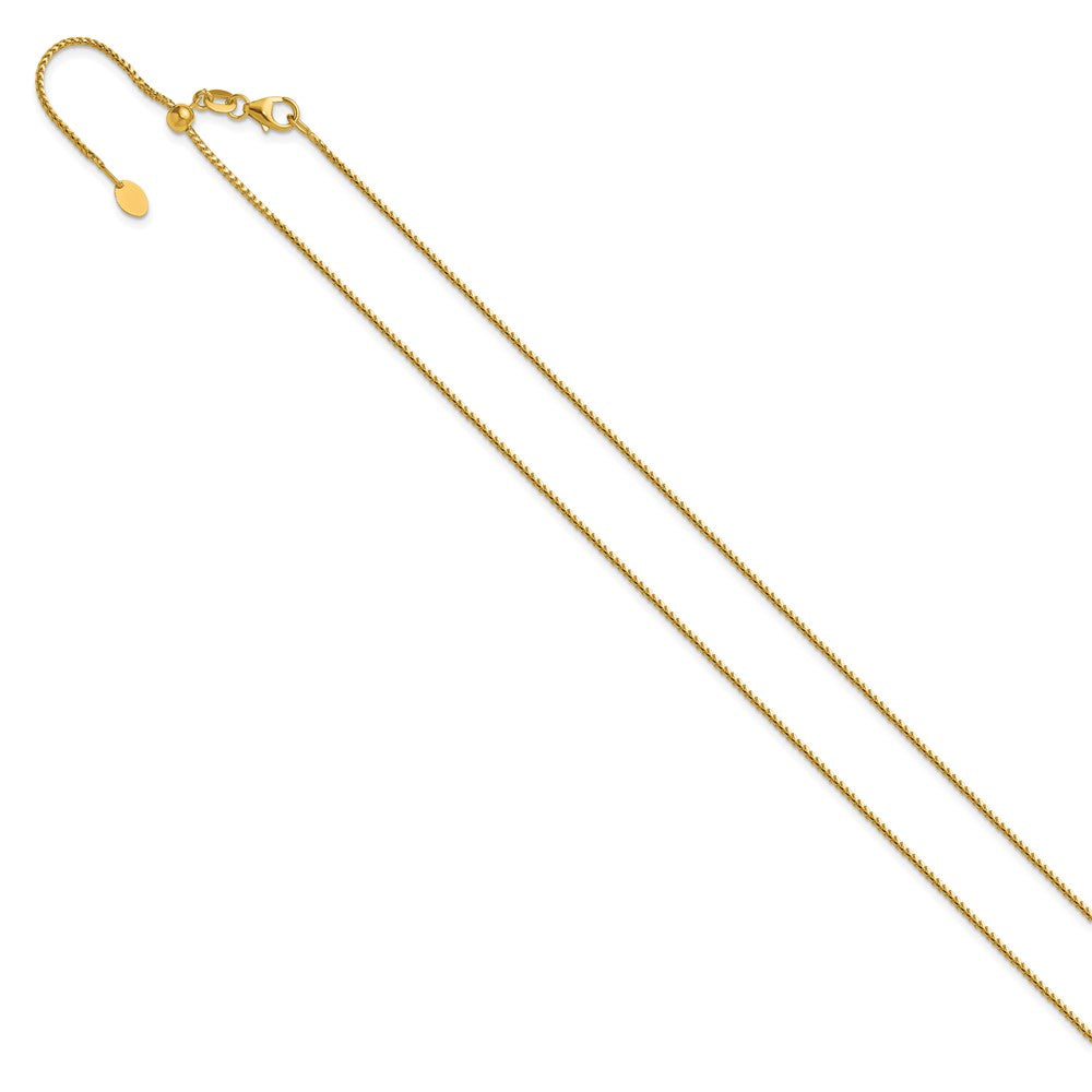 Adjustable 1.1mm Franco Chain - Yellow Gold