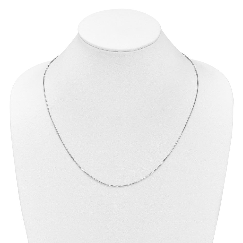 Adjustable 1.25mm Franco Chain - White Gold