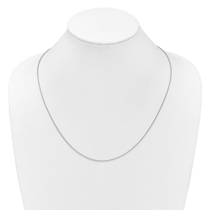 Adjustable 1.25mm Franco Chain - White Gold