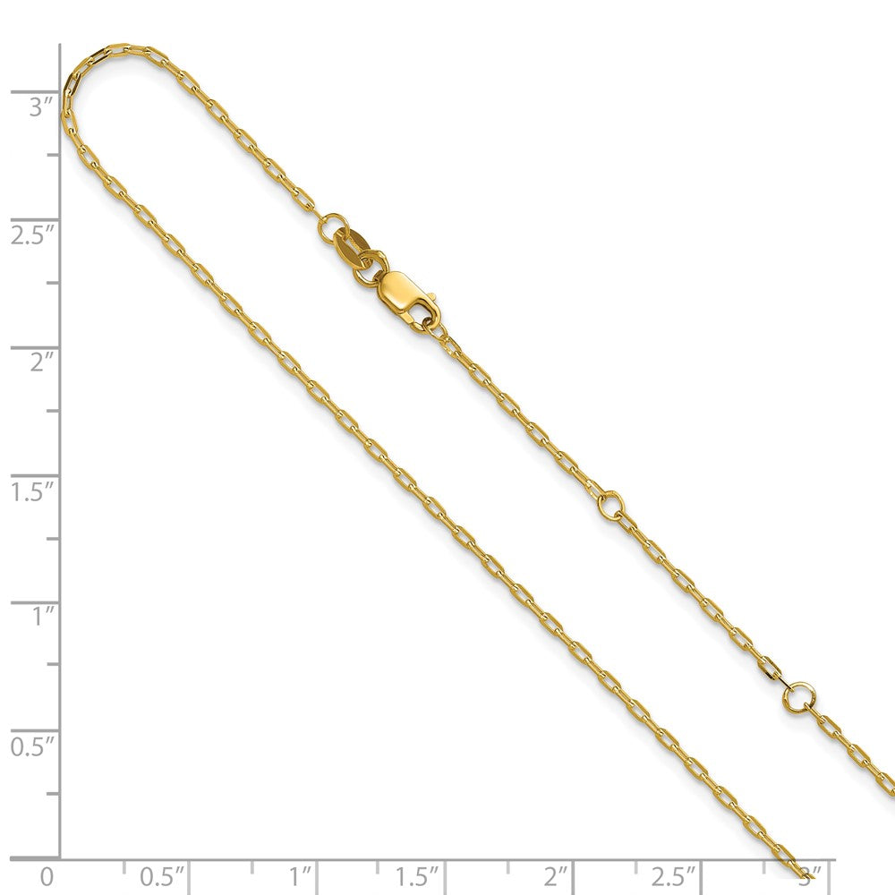1.3mm Flat Cable 1in+1in Adjustable Chain