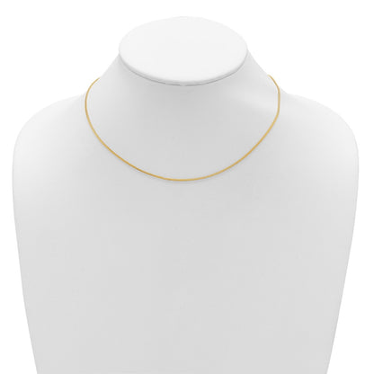 2.0mm Flat Cable 1in+1in Adjustable Chain - Yellow Gold