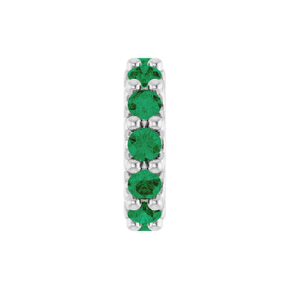 Natural Emerald Spacer Charm/Pendant