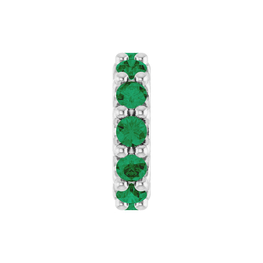 Natural Emerald Spacer Charm/Pendant