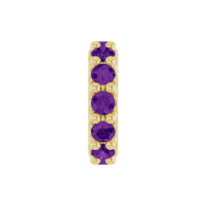 Natural Amethyst Spacer Charm/Pendant
