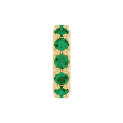 Natural Emerald Spacer Charm/Pendant