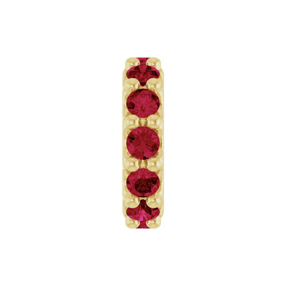 Natural Ruby Spacer Charm/Pendant