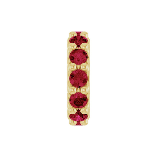 Natural Ruby Spacer Charm/Pendant