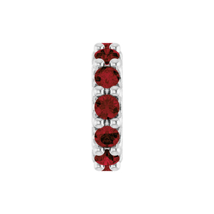 Natural Mozambique Garnet Spacer Charm/Pendant