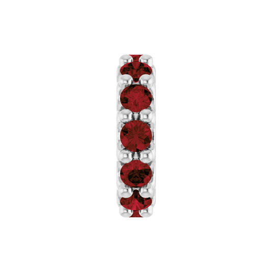 Natural Mozambique Garnet Spacer Charm/Pendant