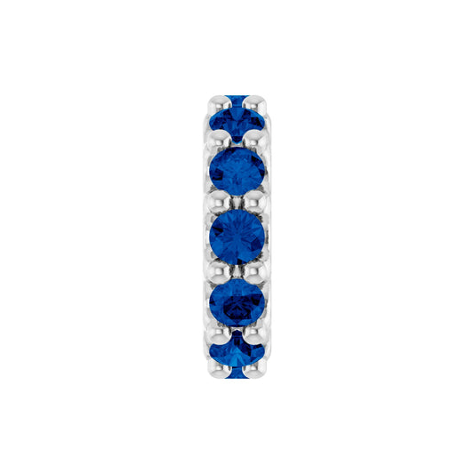 Natural Blue Sapphire Spacer Charm/Pendant