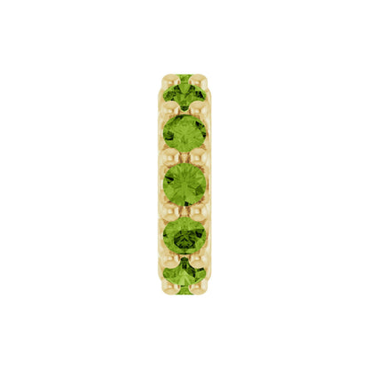 Natural Peridot Spacer Charm/Pendant