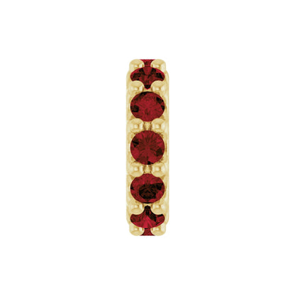 Natural Mozambique Garnet Spacer Charm/Pendant