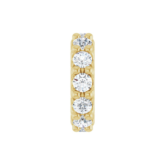 Natural White Sapphire Spacer Charm/Pendant