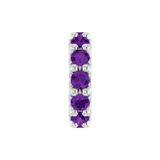 Natural Amethyst Spacer Charm/Pendant