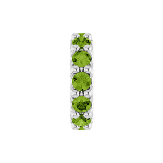 Natural Peridot Spacer Charm/Pendant