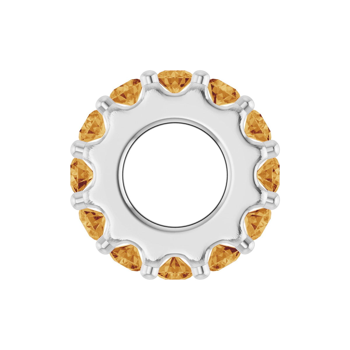 Natural Citrine Spacer Charm/Pendant