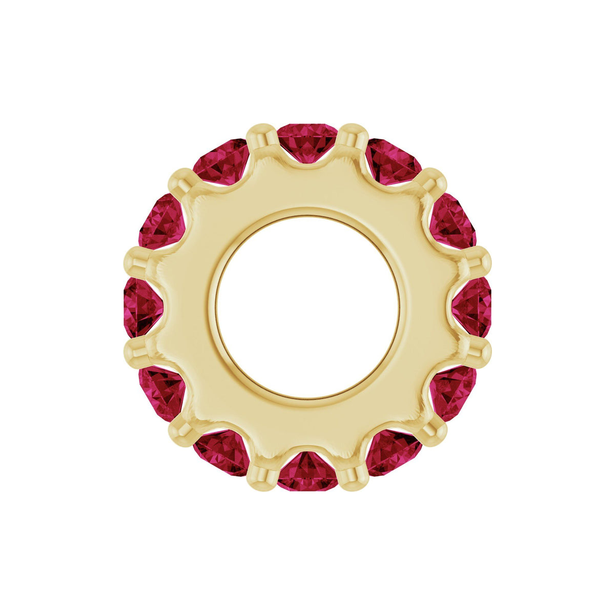 Natural Ruby Spacer Charm/Pendant