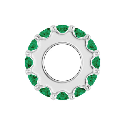 Natural Emerald Spacer Charm/Pendant