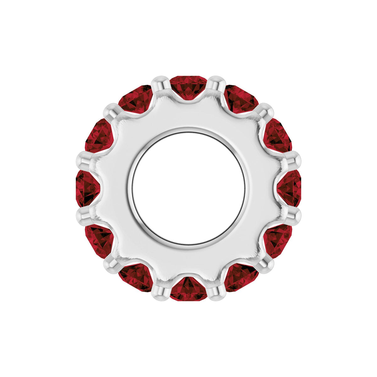Natural Mozambique Garnet Spacer Charm/Pendant