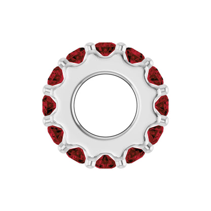 Natural Mozambique Garnet Spacer Charm/Pendant
