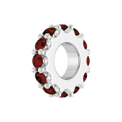 Natural Mozambique Garnet Spacer Charm/Pendant