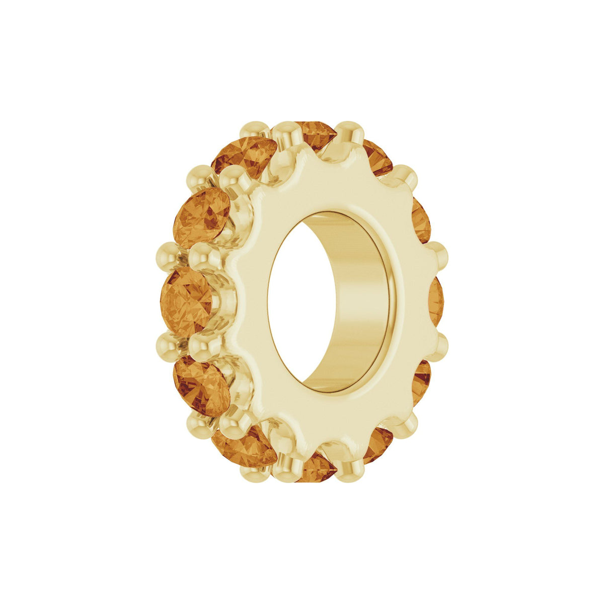 Natural Citrine Spacer Charm/Pendant