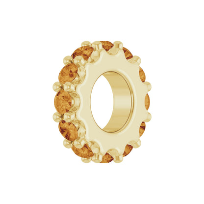 Natural Citrine Spacer Charm/Pendant