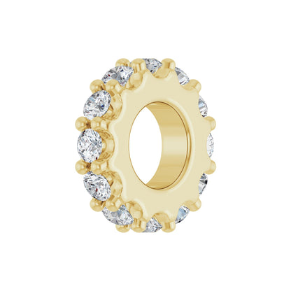 1/3 CTW Natural Diamond Spacer Charm/Pendant