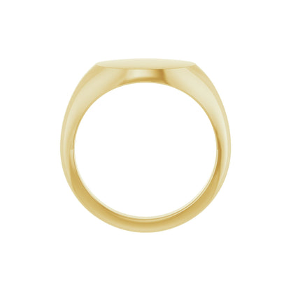 Oval Signet Ring (12 x 9mm)