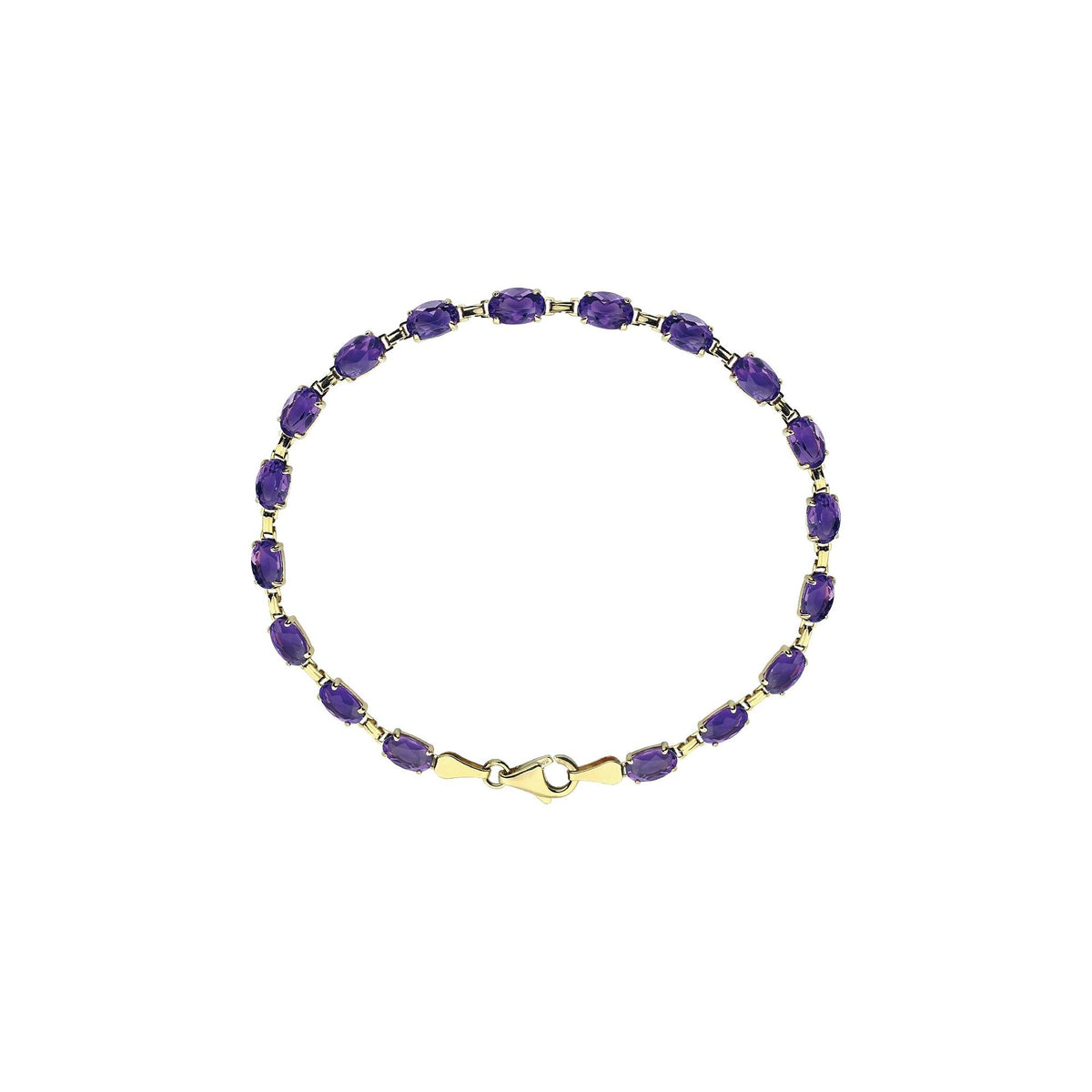Natural Amethyst 7 1/4" Bracelet