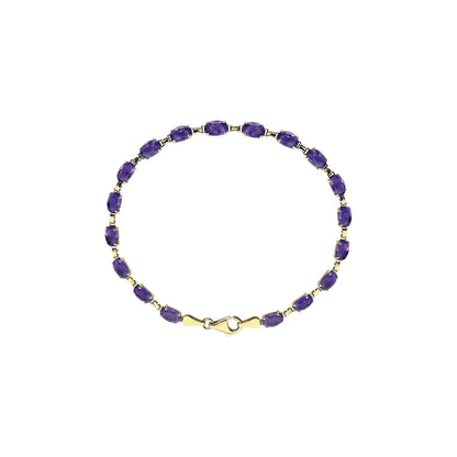 Natural Amethyst 7 1/4" Bracelet