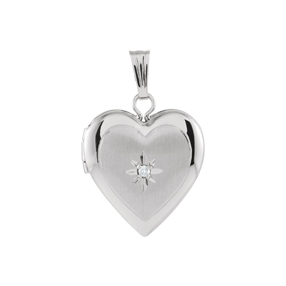 Natural Diamond Heart Locket
