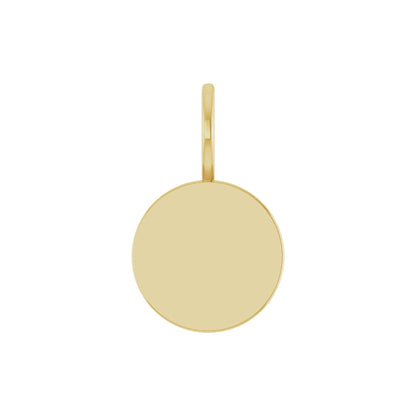 Engravable Disc Charm/Pendant