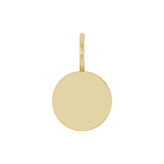 Engravable Disc Charm/Pendant