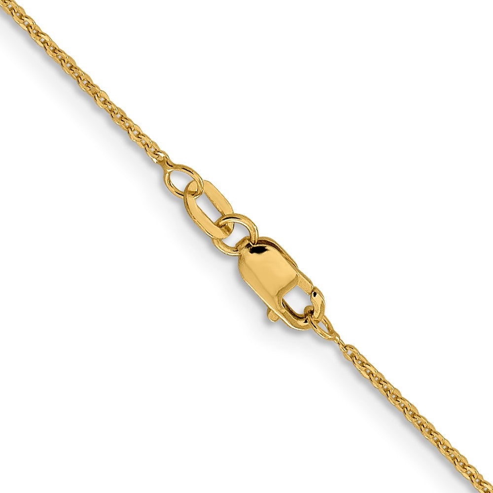 1.1mm Flat Cable Chain - Yellow Gold