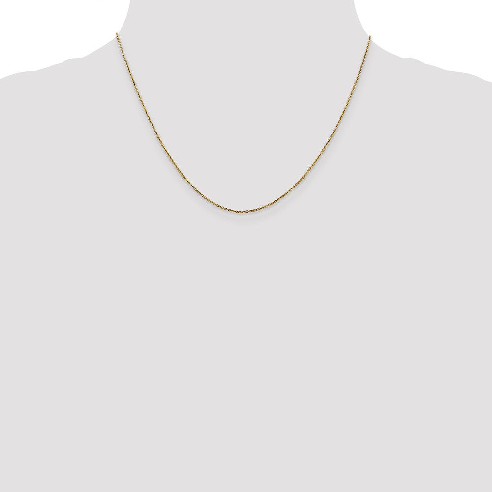 1.1mm Flat Cable Chain - Yellow Gold