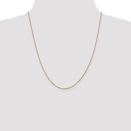 1.1mm Flat Cable Chain - Yellow Gold