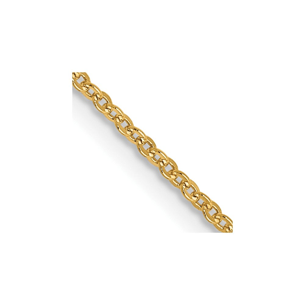 1.1mm Flat Cable Chain - Yellow Gold