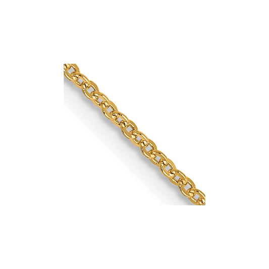 1.1mm Flat Cable Chain - Yellow Gold