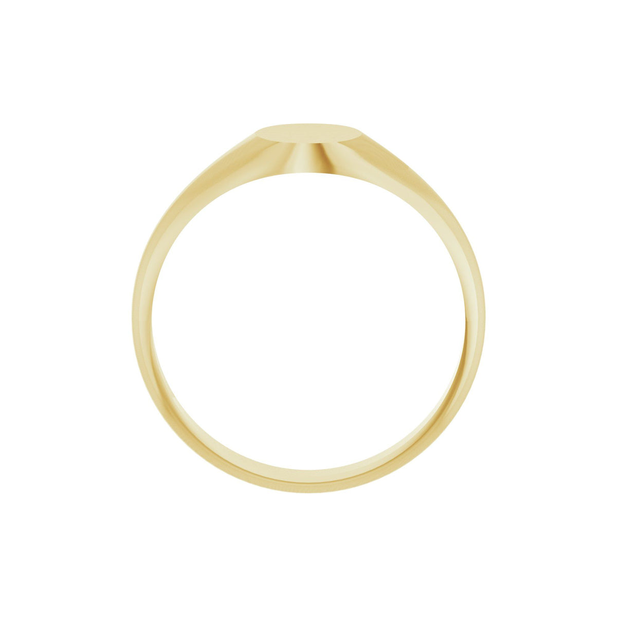 Oval Signet Ring (8 x 6mm) (Size 7.00)