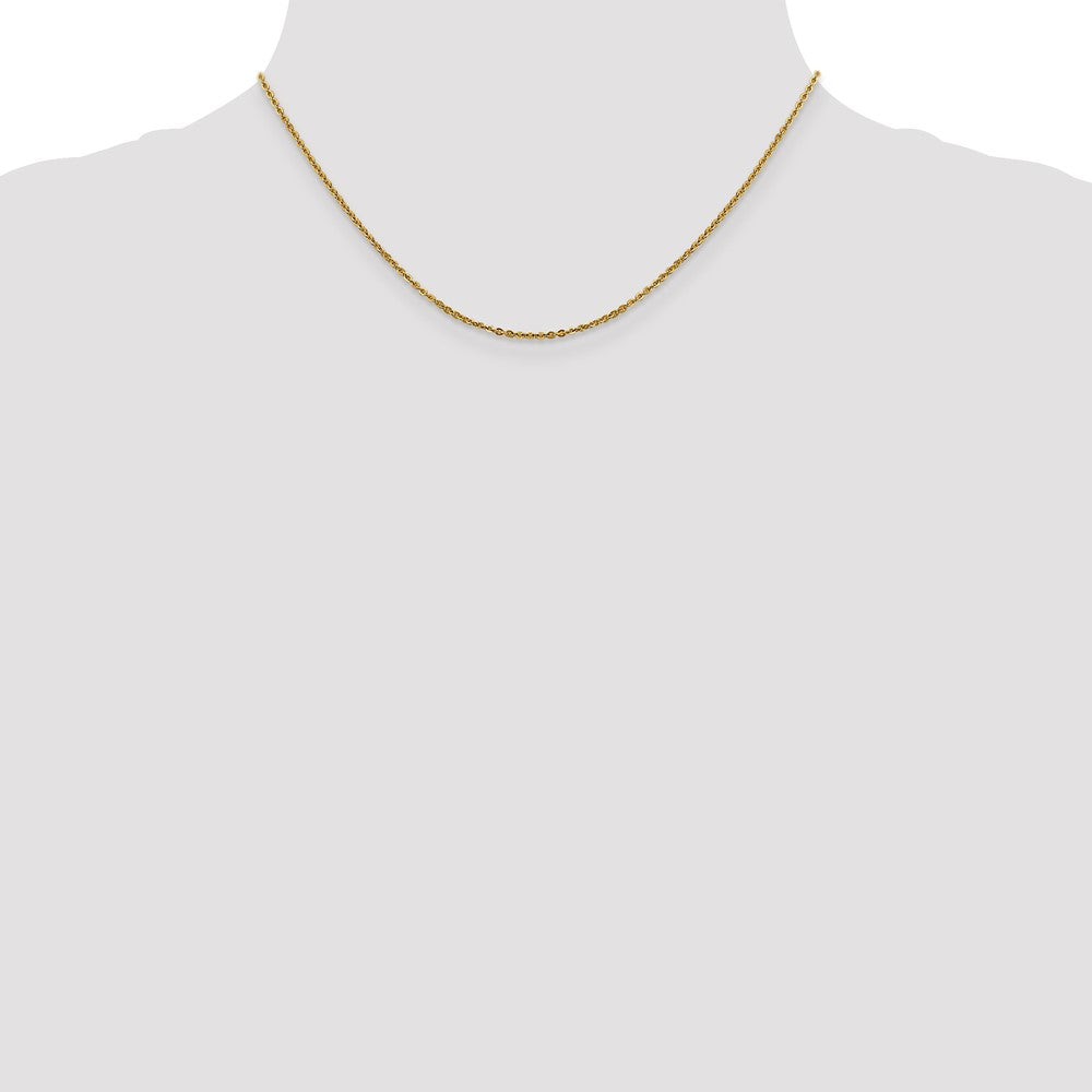 1.7mm Flat Cable Chain - Yellow Gold