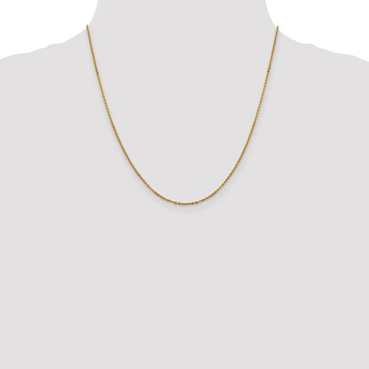 1.7mm Flat Cable Chain - Yellow Gold