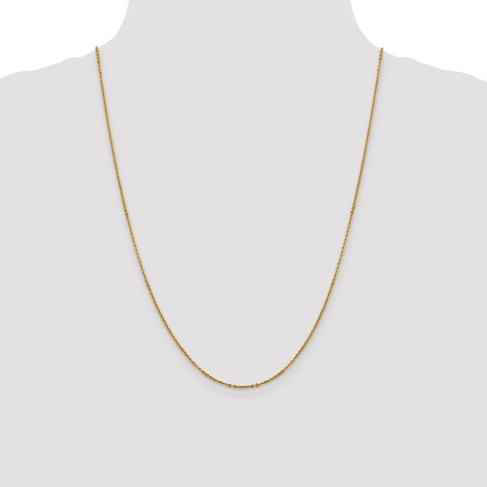 1.7mm Flat Cable Chain - Yellow Gold