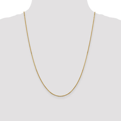 1.7mm Flat Cable Chain - Yellow Gold