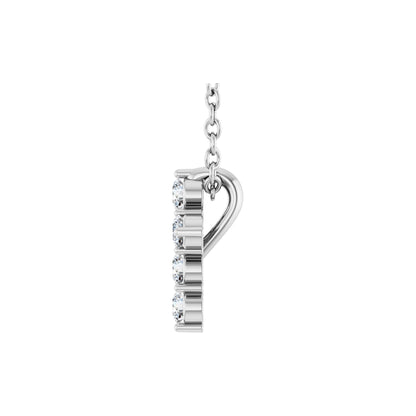 Natural Diamond Accented Cross Necklace or Pendant - 14K White Gold