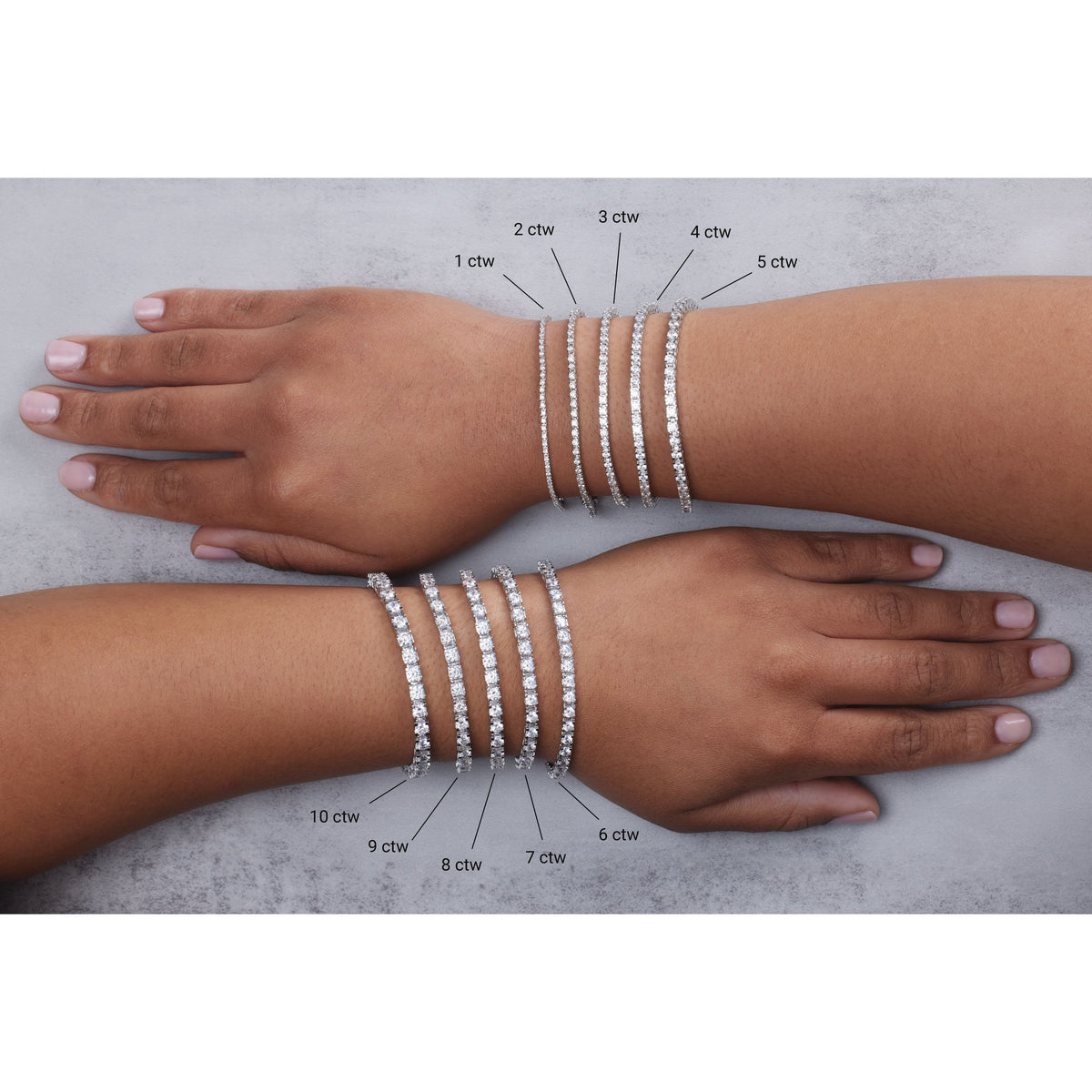 5 CTW Natural Diamond Line 7 1/4" Bracelet