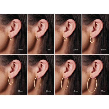Tube Hoop Earrings