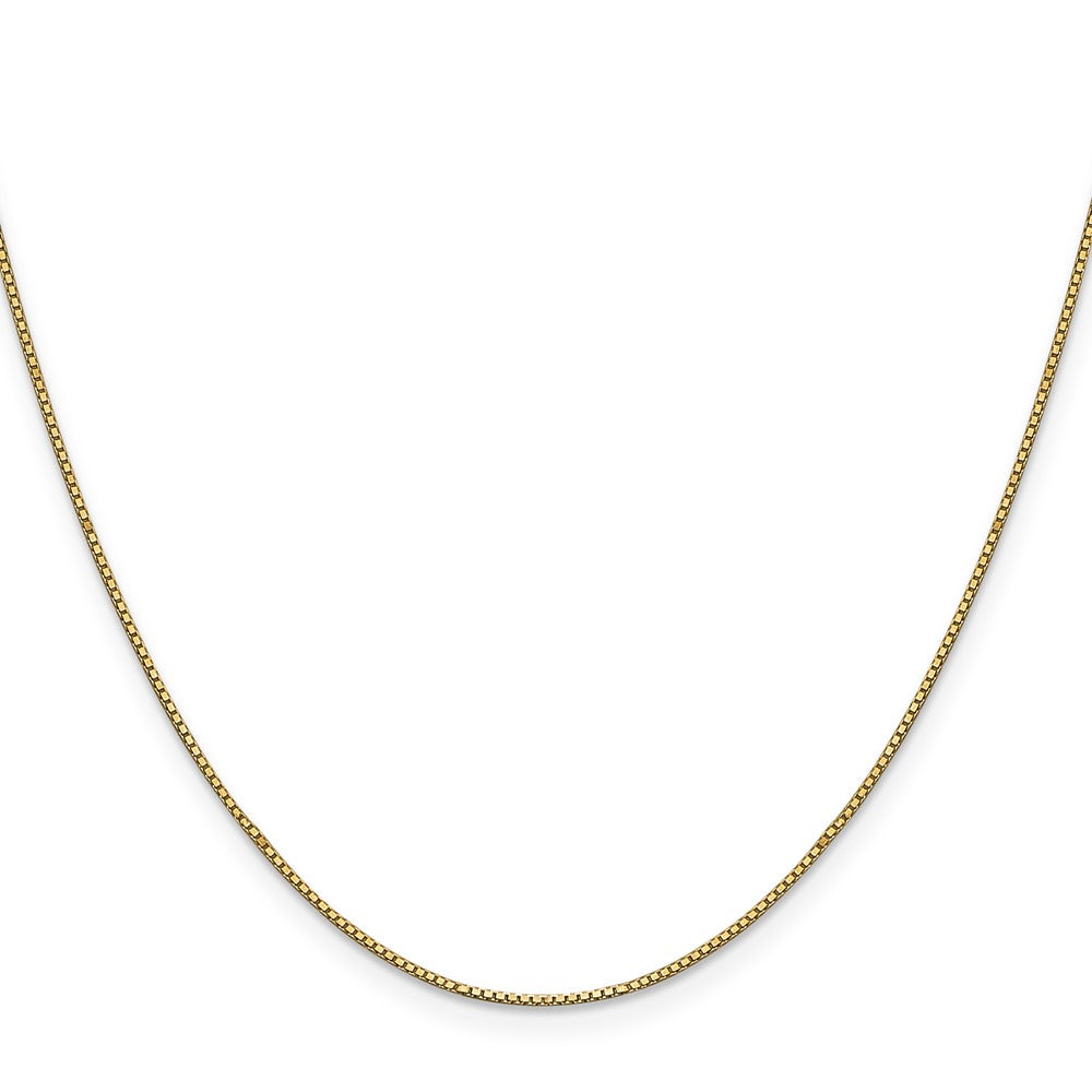 .9mm Box Chain - Yellow Gold