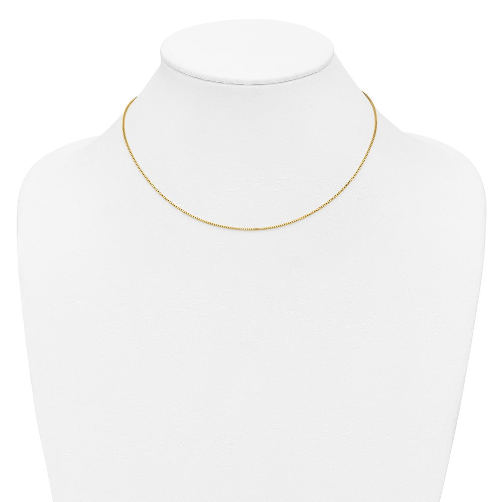.9mm Box Chain - Yellow Gold
