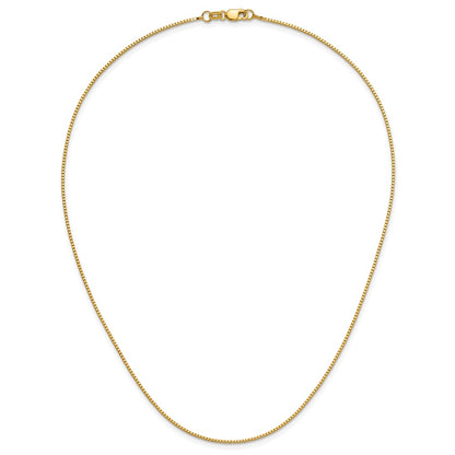 .9mm Box Chain - Yellow Gold